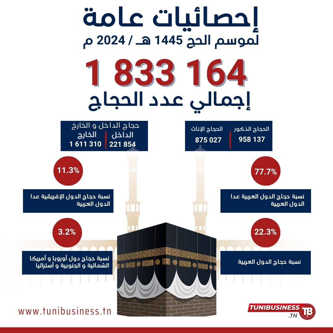 احصائية موسم الحج لهذا العام 2024