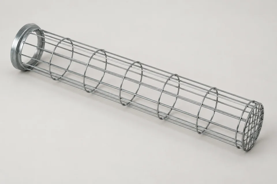 Cage métallique pour manche filtrante