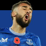 Everton striker Dominic Calvert-Lewin