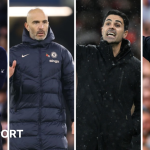 Split picture of Manchester City boss Pep Guardiola, Chelsea manager Enzo Maresca, Arsenal boss Mikel Arteta and Brighton manager Fabian Hurzeler