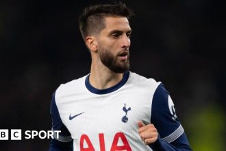 Tottenham player Rodrigo Bentancur