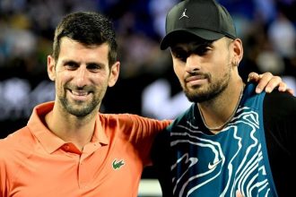 Djokovic apprécie la compagnie de Kyrgios : « Je veux remercier Nick de jouer avec moi »