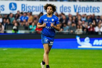 Vidéo. L'essai éclair d'Enzo Benmegal sur la première offensive des Vannetais face à Gloucester