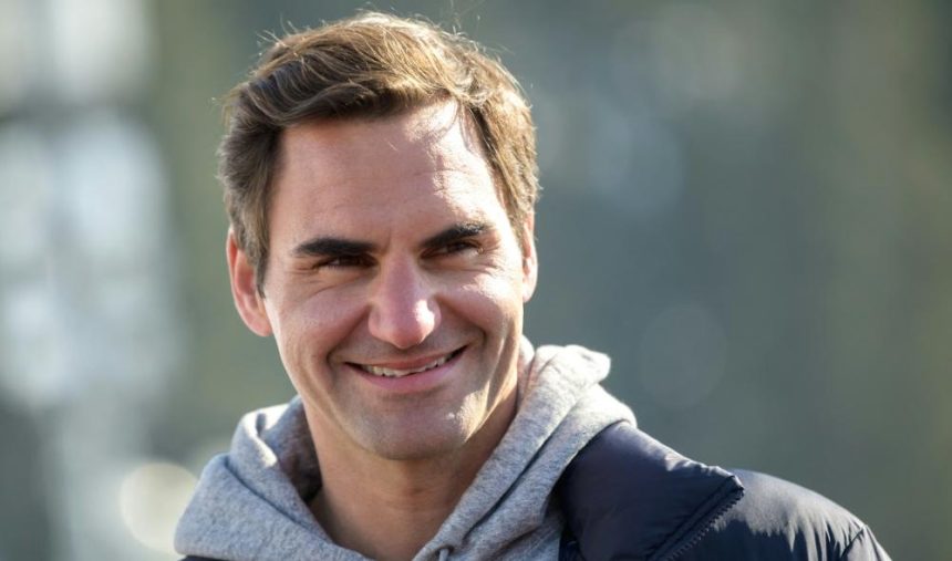 Federer rend visite à un ancien collègue du circuit à l’entraînement