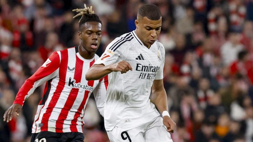 Liga : le Real Madrid tombe à Bilbao, avec un nouveau penalty raté par Mbappé