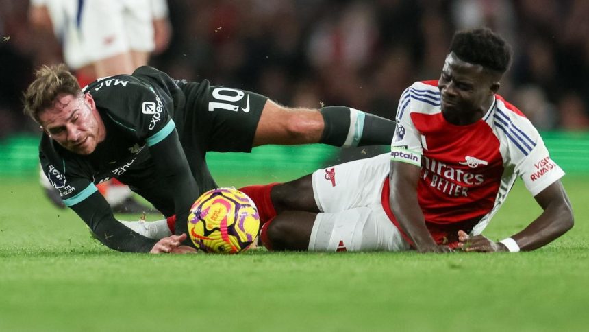 Bukayo Saka absent pendant plusieurs semaines