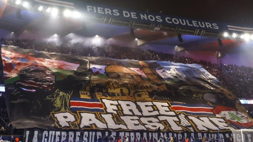 PSG : la fédération palestinienne remercie les fans pour le tifo de soutien