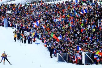 Biathlon, polémique avec le public du
Grand-Bornand