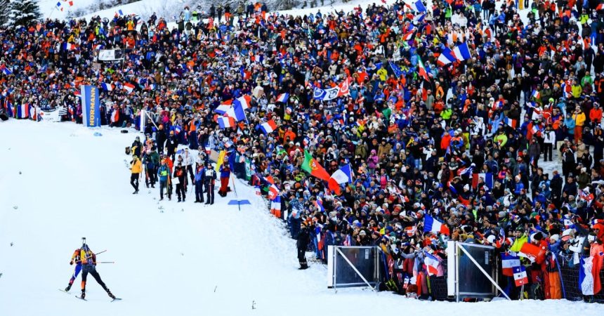 Biathlon, polémique avec le public du
Grand-Bornand