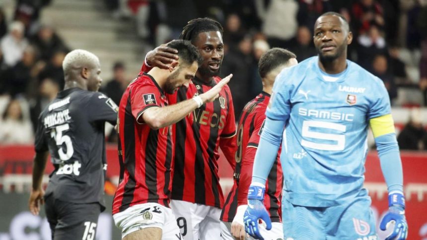 Ligue 1 : l’OGC Nice s’offre le Stade Rennais au terme d’un match spectaculaire