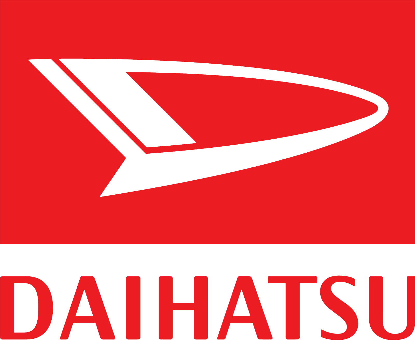 Logo Daihatsu 1977 (rouge)